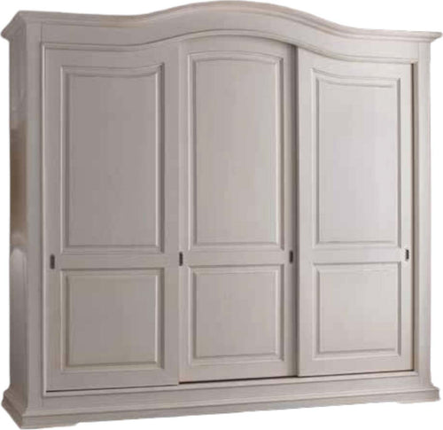 MOBILI-2G---ARMADIO-CLASSICO-LEGNO-BIANCO-3-PORTE-SCORREVOLI-294X68X265