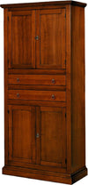 MOBILI-2G---ARMADIO-DISPENSA-4-PORTE-ARTE-POVERA-IN-LEGNO-TINTA-NOCE-80x40x170