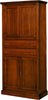 MOBILI-2G---ARMADIO-DISPENSA-4-PORTE-ARTE-POVERA-IN-LEGNO-TINTA-NOCE-80x40x170