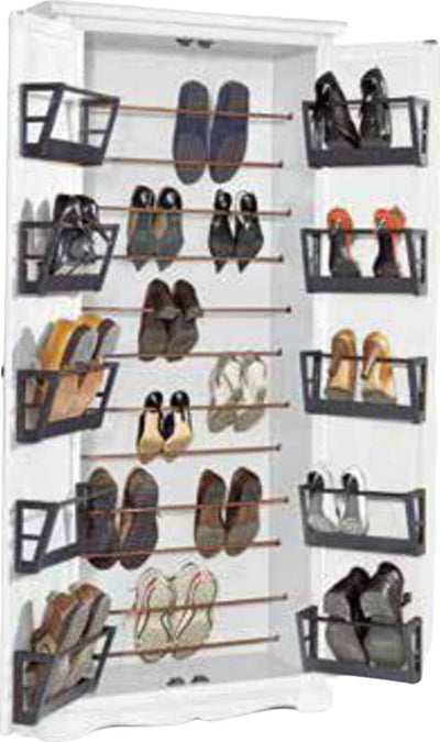 MOBILI-2G---ARMADIO-PORTA-SCARPE-IN-LEGNO-BIANCO-LACCATO-cm-87x40x192H