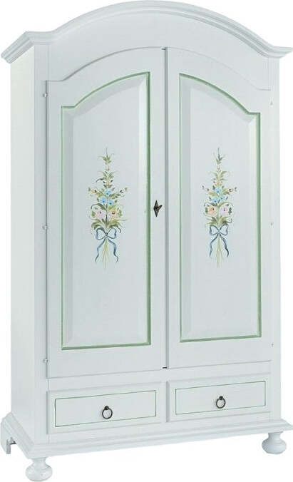 MOBILI-2G---ARMADIO-SHABBY-2-ANTE-IN-LEGNO-DECORATO-125x61X200