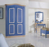 MOBILI-2G---Armadio-shabby-2-porte-in-legno-blu-e-miele-131x63x214