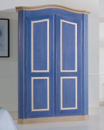 MOBILI-2G---Armadio-shabby-2-porte-in-legno-blu-e-miele-131x63x214