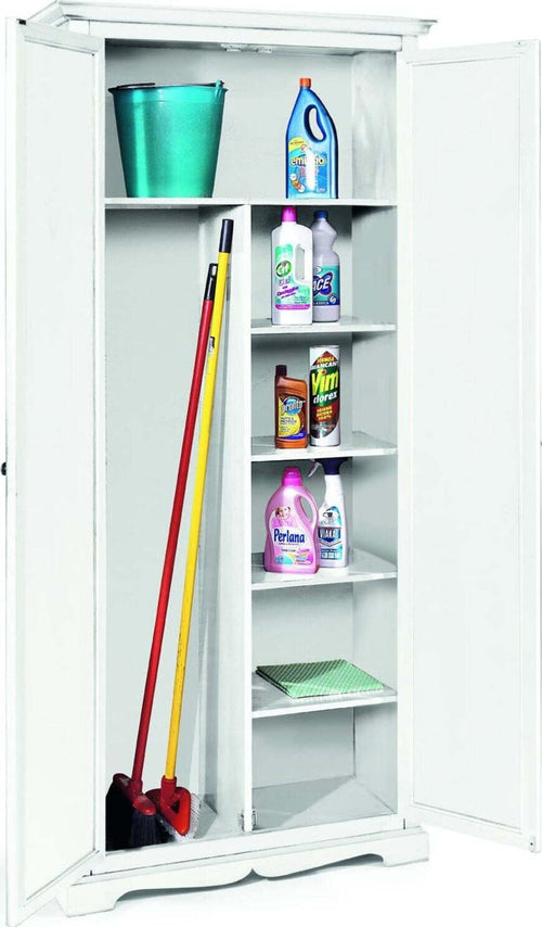 MOBILI-2G---ARMADIO-STIPO-IN-LEGNO-BIANCO-ARTE-POVERA-87x40x192H