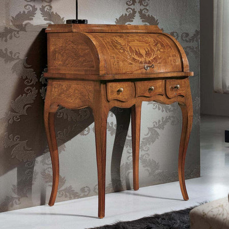 MOBILI-2G---Bureau-6-cassetti-in-legno-intarsiato-bassano-72X50x102