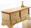 MOBILI-2G---Cassapanca-in-legno-2-cassetti-avorio-con-profilo-ocra-L.120-x-P.46-H.51