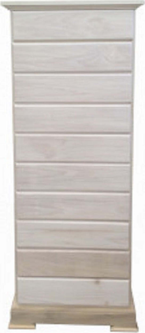 MOBILI-2G---CASSETTIERA-10-CASSETTI-IN-LEGNO-GREZZA-L.58-P.41-H.145
