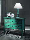 MOBILI-2G---Cassettiera-2-cassetti-Legno-verde-Shabby-chic-92x44x79