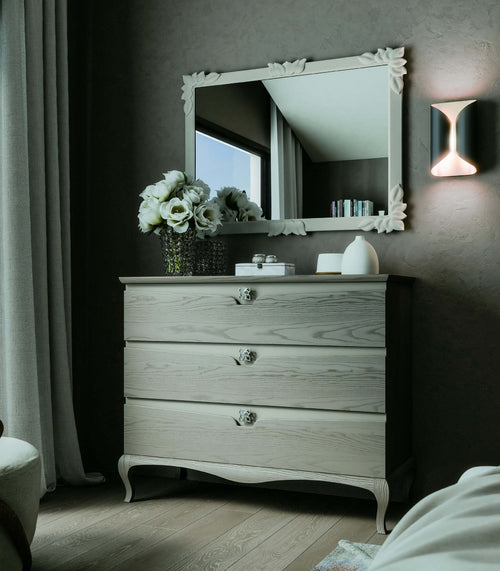 MOBILI-2G---CASSETTIERA-3-CASSETTI-MODERNA-IN-LEGNO-FRASSINO-GRIGIO-124x55x103