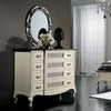 MOBILI-2G---Cassettiera-4-cassetti-Legno-Shabby-Bianco-bicolore-124x55x105