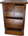 MOBILI-2G---Cassettiera-6-cassetti-in-legno-arte-povera-tinta-noce-63x37X98