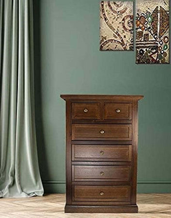 MOBILI-2G---Cassettiera-6-cassetti-in-legno-arte-povera-tinta-noce-63x37X98