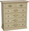 MOBILI-2G---Cassettiera-6-cassetti-in-legno-shabby-avorio-anticato-decorato-86x40X96
