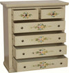 MOBILI-2G---Cassettiera-6-cassetti-in-legno-shabby-avorio-anticato-decorato-86x40X96