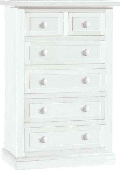 MOBILI-2G---Cassettiera-6-cassetti-in-legno-shabby-bianco-62x37X93