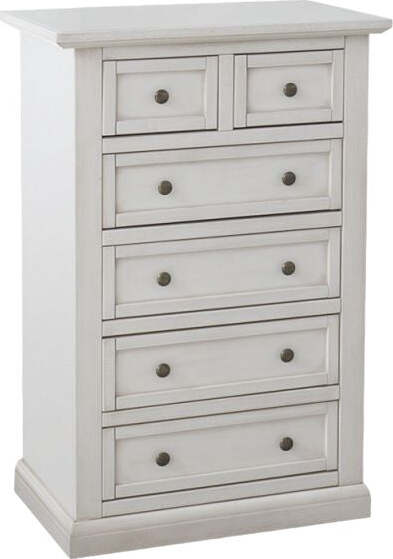 MOBILI-2G---Cassettiera-6-cassetti-in-legno-shabby-bianco-anticato-62x37X93