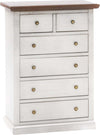 MOBILI-2G---Cassettiera-6-cassetti-in-legno-shabby-bianco-anticato-noce-62x37X93