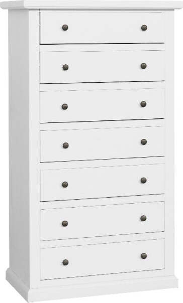 MOBILI-2G---Cassettiera-7-cassetti-in-legno-shabby-bianco-68x40X125