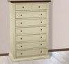 MOBILI-2G---Cassettiera-8-cassetti-in-legno-shabby-avorio-anticato-noce-87x40X125