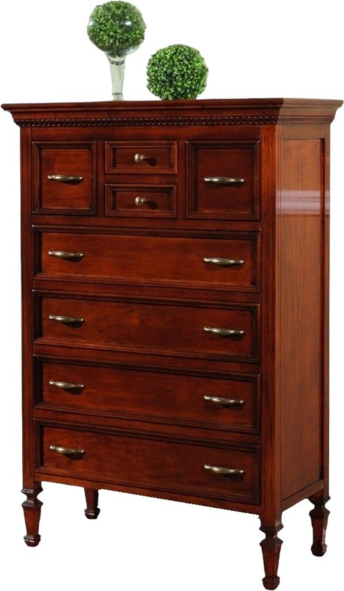 MOBILI-2G---CASSETTIERA-8-CASSETTI-LEGNO-INTAGLIO-FINITURA-BASSANO-90X42X129