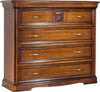 MOBILI-2G---Cassettiera-classica-4-cassetti-ribalta-legno-tinta-noce-126x55x117