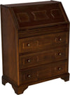 MOBILI-2G---Cassettiera-classica-5-cassetti-con-ribalta-legno-tinta-noce-scuro-66x38X80