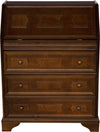 MOBILI-2G---Cassettiera-classica-5-cassetti-con-ribalta-legno-tinta-noce-scuro-66x38X80