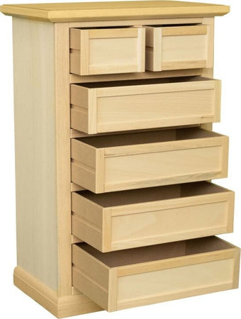 MOBILI-2G---Cassettiera-classica-6-cassetti-In-Legno-grezzo-63x37x93