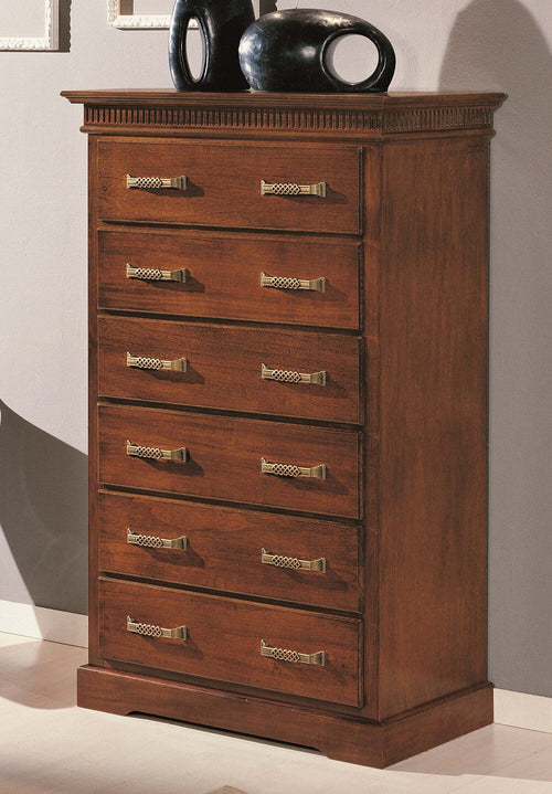 MOBILI-2G---CASSETTIERA-CLASSICA-6-CASSETTI-IN-LEGNO-TINTA-NOCE-L.89-P.45-H.139