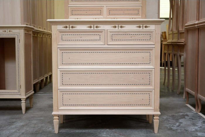 MOBILI-2G---CASSETTIERA-CLASSICA-IN-LEGNO-5-CASSETTI-FINITURA-BASSANO-L.100-P.41-H.100