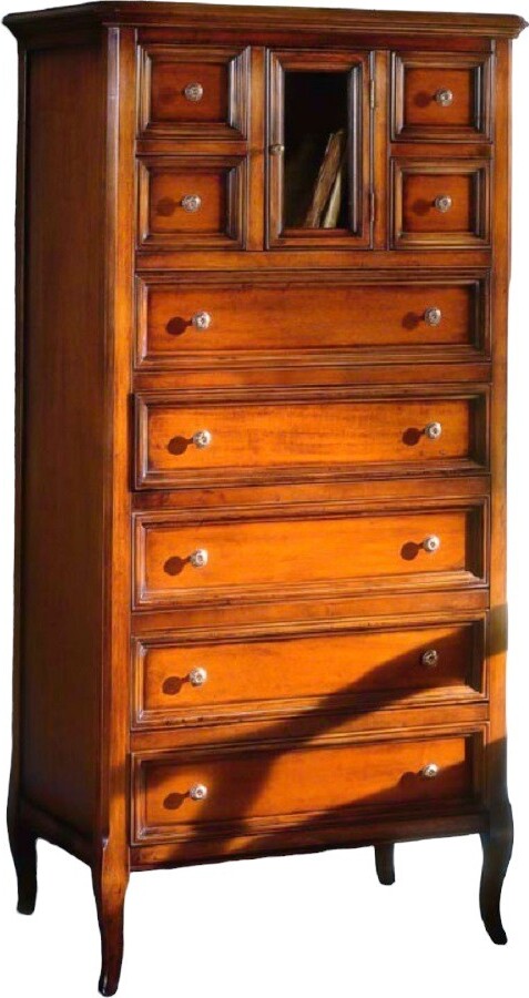 MOBILI-2G---CASSETTIERA-CLASSICA-IN-LEGNO-9-CASSETTI-FINITURA-BASSANO-L.70-P.43-H.140