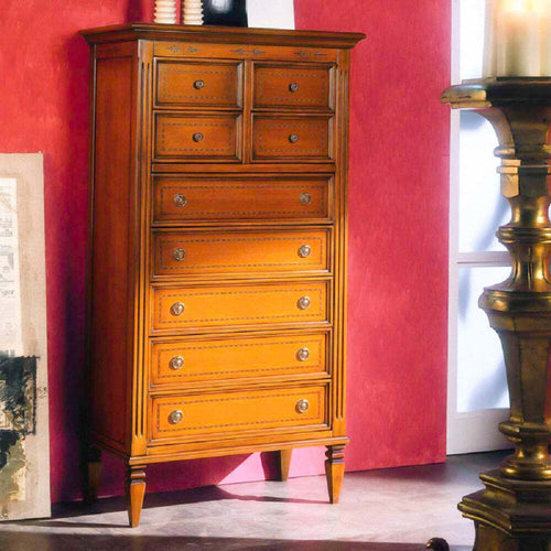MOBILI-2G---CASSETTIERA-CLASSICA-IN-LEGNO-9-CASSETTI-FINITURA-BASSANO-L.75-P.41-H.140