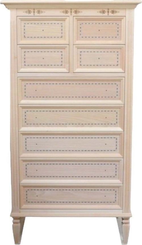 MOBILI-2G---CASSETTIERA-CLASSICA-IN-LEGNO-9-CASSETTI-IN-LEGNO-GREZZO-L.75-P.41-H.140