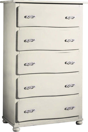 MOBILI-2G---CASSETTIERA-CLASSICA-ONDA-5-CASSETTI-IN-LEGNO-AVORIO-L.90-P.50-H.145