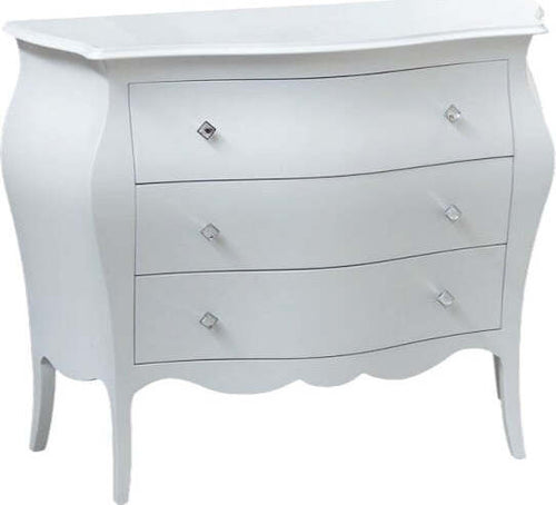 MOBILI-2G---Cassettiera-sagomata-3-cassetti-legno-bianco-swarovski-99x41X85