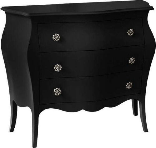 MOBILI-2G---Cassettiera-sagomata-3-cassetti-legno-laccato-nero-opaco-99x41X85