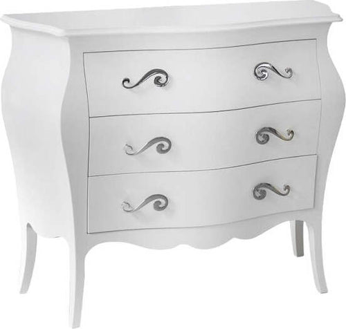 MOBILI-2G---Cassettiera-sagomata-3-cassetti-legno-shabby-bianco-99x41X85