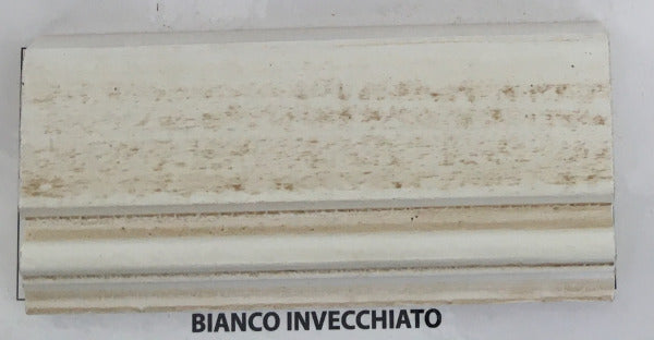 MOBILI-2G---CASSETTIERA-SHABBY-IN-LEGNO-BIANCO-INVECCHIATO-E-PROFILI-ARGENTO-79X50X144