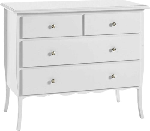 MOBILI-2G---COMÒ-4-CASSETTI-CLASSICO-BIANCO-OPACO-112x52x91