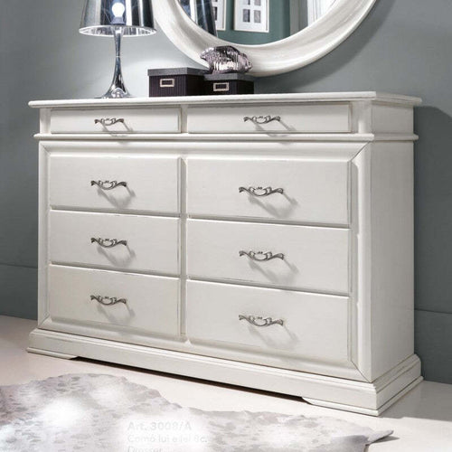 MOBILI-2G---COMÒ-8-CASSETTI-IN-LEGNO-LACCATO-BIANCO-L.150-P.53-H.102