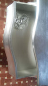 MOBILI-2G---Comò-Bombato-Legno-Foglia-argento-Maniglie-Swarovski-116x45x85