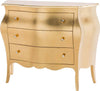 MOBILI-2G---Comò-bombato-legno-foglia-oro-pomolo-swarovski-100x45x85