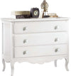 MOBILI-2G---COMO'-3-CASSETTI-CLASSICO-SAGOMATO-BIANCO-107x52X89