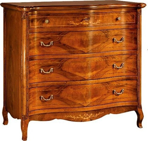 MOBILI-2G---COMO'-IN-LEGNO-4-CASSETTI-CON-INTARSIO-L.125-P.53-H.113