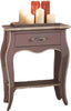 MOBILI-2G---COMODINO-1-CASSETTO--1-RIPIANO-LACCATO-TORTORA-ANTICATO-CON-PROFILO-AVORIO-MISURE-L.54-P.36-H.69