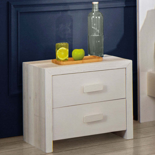 MOBILI-2G---COMODINO-2-CASSETTI-SHABBY-BIANCO-IN-LEGNO-MASSELLO-DI-ABETE
