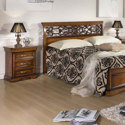 MOBILI-2G---Comodino-3-cassetti-Classico-Legno-noce-56x39x64
