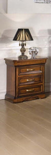MOBILI-2G---Comodino-3-cassetti-Classico-Legno-noce-56x39x64