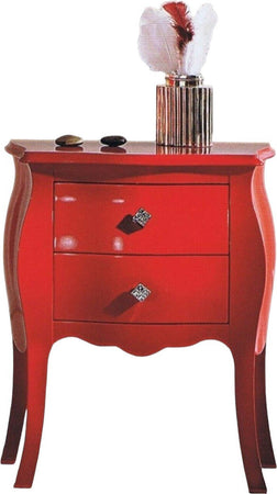 MOBILI-2G---COMODINO-BOMBATO-LEGNO-ROSSO-BRILLANTE-50x30x60