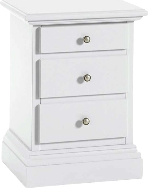 MOBILI-2G---COMODINO-CLASSICO-3-CASSETTI-SHABBY-BIANCO-SPORCO-50x38x65